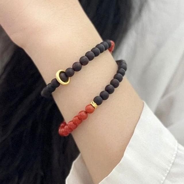 【LEESA】南紅瑪瑙\圓珠手鍊\佛珠手鍊\手環\疊戴手鍊\沉香手鍊\女手串\百搭手鍊\民族風飾品\送女生\禮物