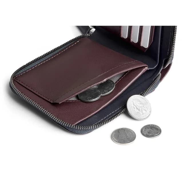【Bellroy】Zip 拉鍊皮夾 短夾 零錢包 卡片收納包 RFID防盜 禮物 送禮 推薦(深紫色)