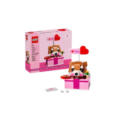 【LEGO 樂高】積木 Iconic系列 愛的禮物 愛心柴犬40679(代理版)