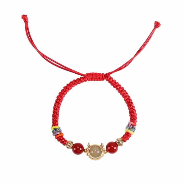 【雨揚】轉運福氣龍紅線手鍊