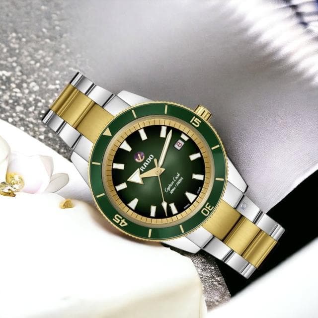 【Rado 雷達表】庫克船長 陶瓷框 自動機械 潛水錶送禮推薦(R32138303)