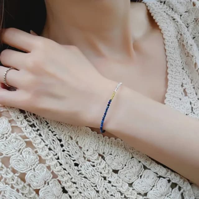 【GIUMKA】青金石手鍊．碎銀｜深邃夜空(情人節禮物)