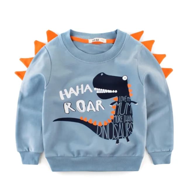 【橘魔法】毛圈棉恐龍長袖上衣(長袖衛衣 長袖上衣 長袖 男童   童裝)