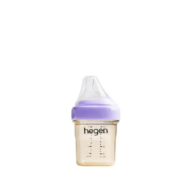 【hegen】金色奇蹟PPSU多功能方圓型寬口奶瓶 150ml - 漾紫(單入)