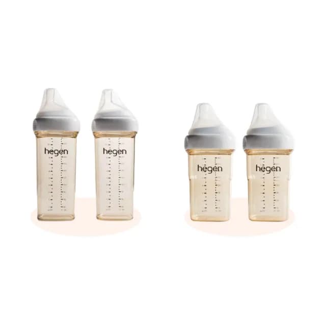 【hegen】大寶成長組-『寬口奶瓶 240ml 雙瓶組+330ml 雙瓶組』(母嬰用品 新生禮 月子中心 不含塑化劑)
