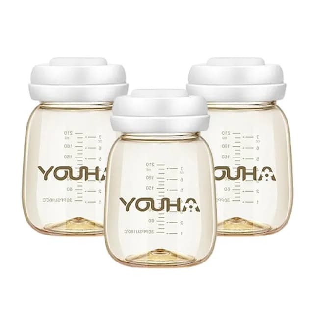 【優合】Youha PPSU寬口儲乳瓶-210ml(3入促銷組)