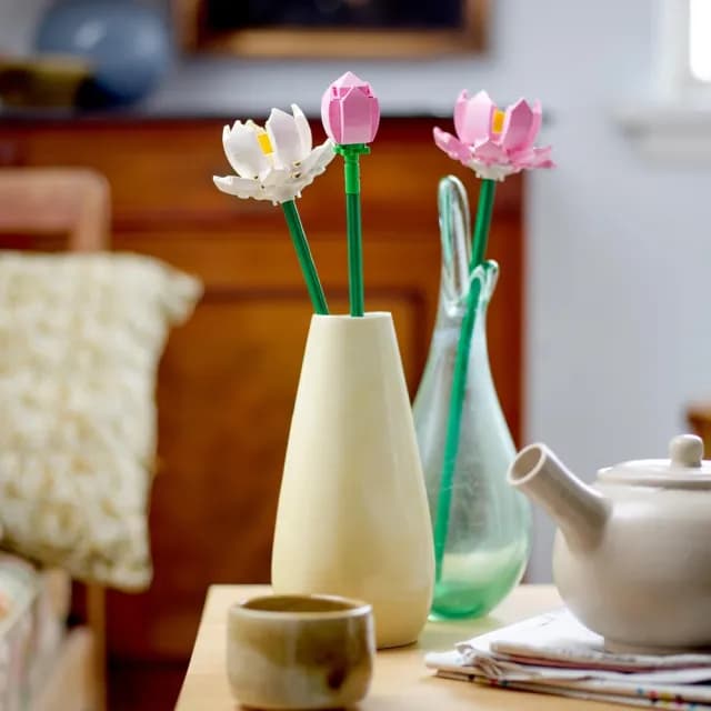 【LEGO 樂高】Botanicals 40647 蓮花(居家擺設 花束禮物 手工藝 母親節禮物)