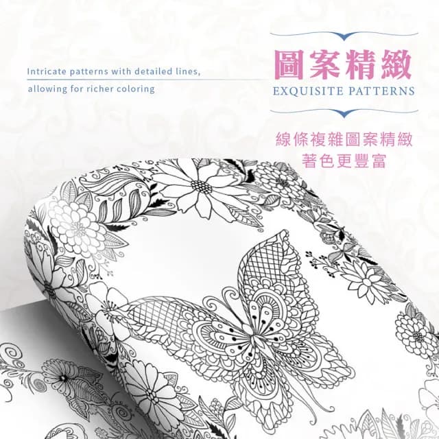 【Jo Go Wu】紓壓著色本-5入(韓國畫本/秘密花園/舒壓繪本/填色繪本/曼陀羅禪繞畫/兒童節禮物)