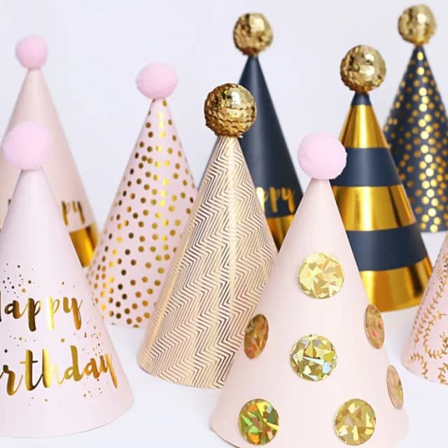 【橘魔法】（12頂一組） 生日派對帽(節慶 節日 慶祝 派對 生日快樂 布置裝飾 活動派對 活動)