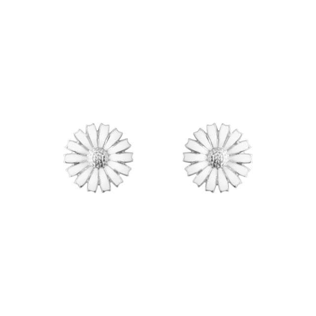 【Georg Jensen 官方旗艦店】DAISY 耳環(純銀 白瓷琺瑯 耳環)