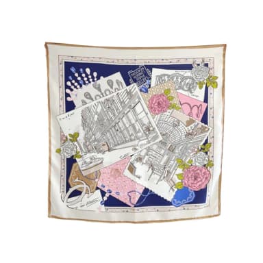 【Jun Jun】蠶絲絲巾 真絲斜紋綢絲大方巾 88x88cm(唯美城堡)