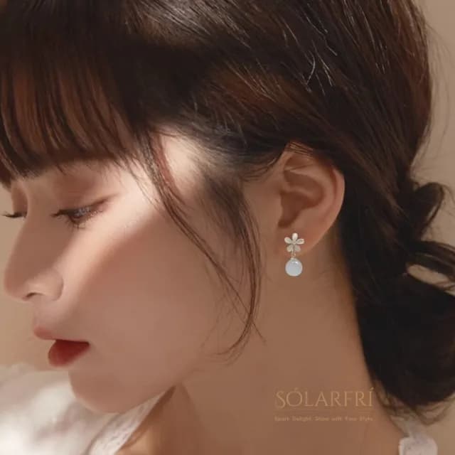 【SOLARFRi】銀針耳環｜閃耀輕奢小眾款親膚低敏 附品牌禮盒包裝(閨蜜情人女友母親老婆禮物)