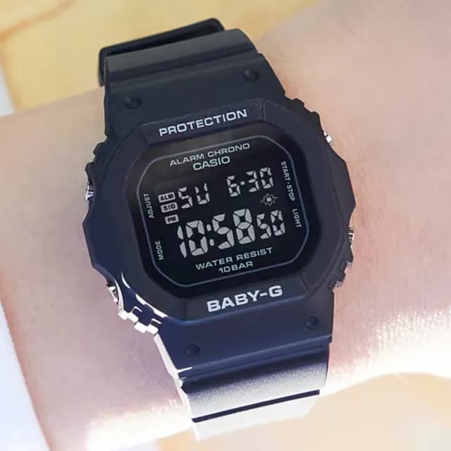 【CASIO 卡西歐】福利品 BABY-G 纖薄輕巧電子手錶 母親節 禮物(BGD-565U-1)