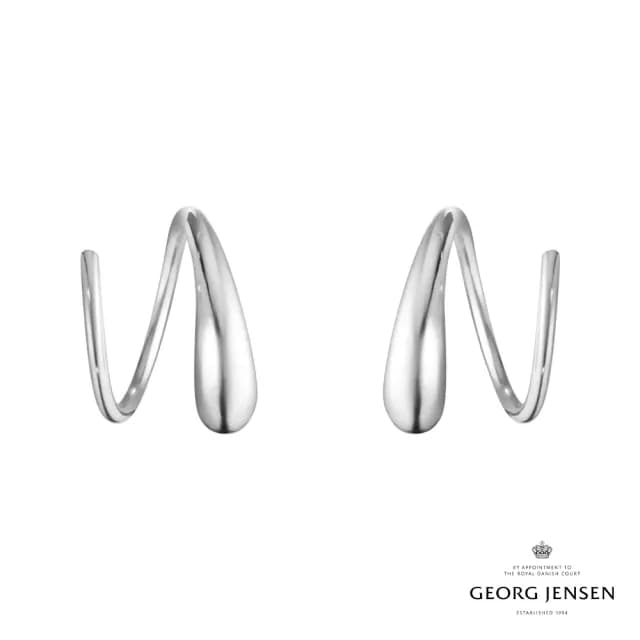 【Georg Jensen 官方旗艦店】MERCY 渦紋耳環(銀飾 耳環)