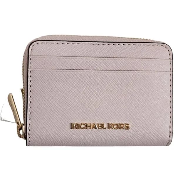 【Michael Kors】防刮皮革拉鍊零錢包/卡包兩色可選(贈原廠紙袋七夕情人節)