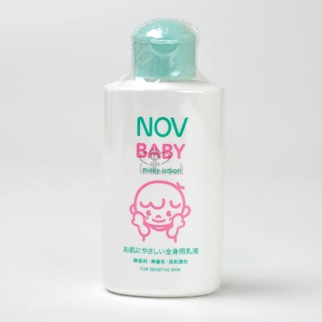 【NOV 娜芙】貝比溫和沐浴乳300ml+乳液120ml(隨機贈樣包3包 嬰兒適用 臉部.身體可使用)