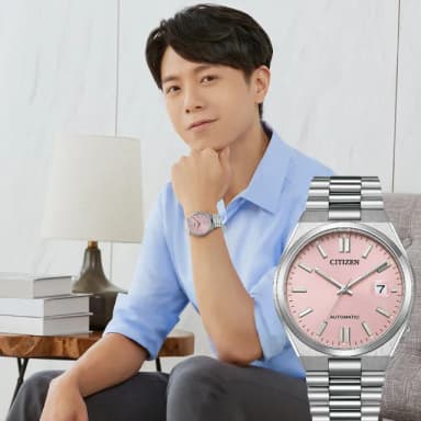 【CITIZEN 星辰】Mechanical系列 PANTONE 限定款 夢幻粉 機械腕錶 畢業禮物 送禮 推薦(NJ0158-89X)