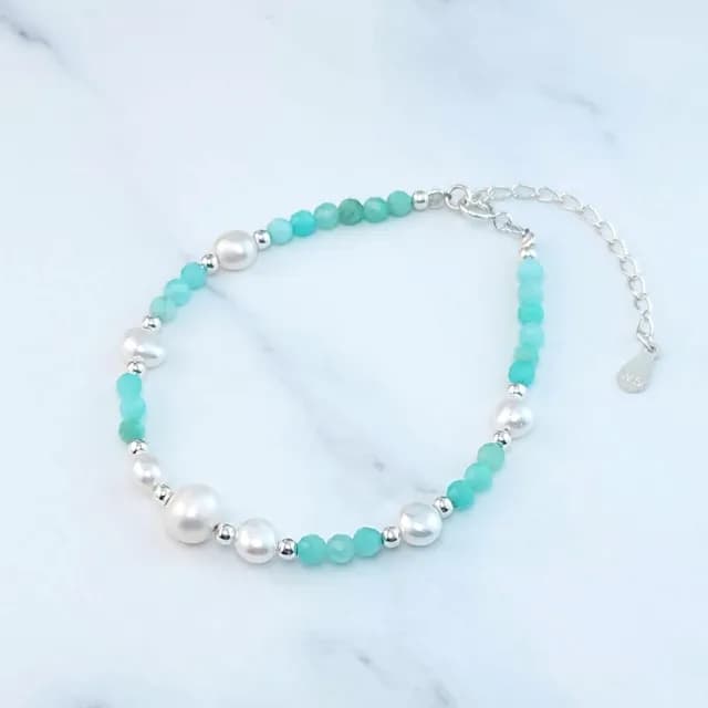 【GIUMKA】手鍊．天河石．珍珠｜擁抱希望(情人節禮物)