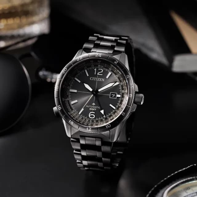 【CITIZEN 星辰】PROMASTER GMT兩地時間 機械錶 男錶 畢業禮物 送禮 推薦(NB6045-51H)