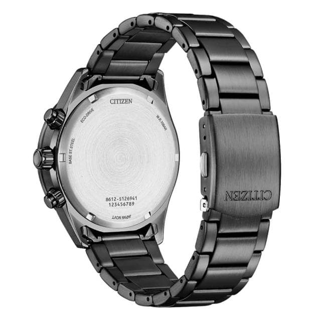 【CITIZEN 星辰】Chronograph 光動能 碼錶計時 三眼男錶 父親節 送禮 禮物推薦(CA0775-79E)