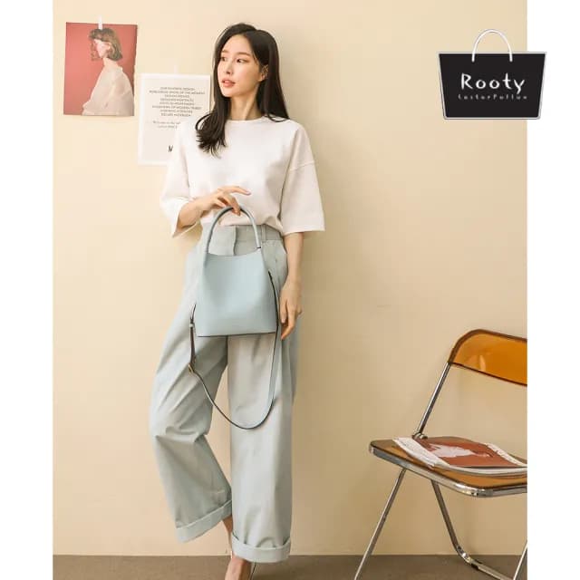 【Rooty】情人節禮物 正韓RAPY質感皮革水桶包側背包 NO.R488(女斜背包 女側背包 女手提包)