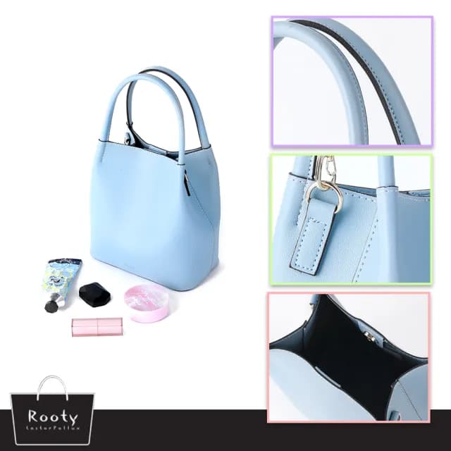 【Rooty】情人節禮物 正韓RAPY質感皮革水桶包側背包 NO.R488(女斜背包 女側背包 女手提包)