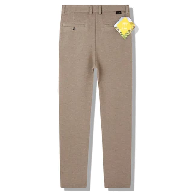 【米蘭精品】現貨+預購 男商務西裝褲修身西裝褲直筒機能免燙(男長褲休閒彈力保暖羊毛父親節禮物3色74gq15)