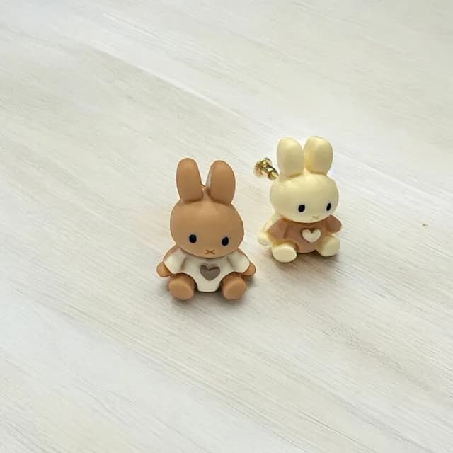 【Ada】日韓流行飾品 可愛小兔子耳夾 小兔兔耳環(無耳洞 耳夾耳環 夾式耳環)