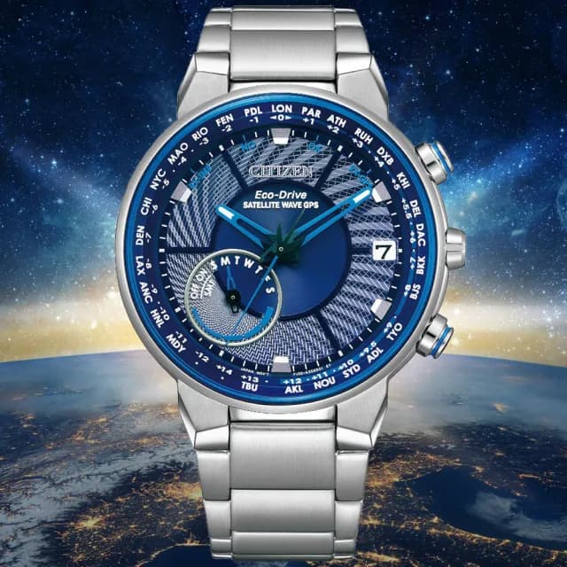【CITIZEN 星辰】GENTS系列 GPS衛星對時 光動能腕錶 七夕 情人節 送禮 推薦(CC3030-53L)