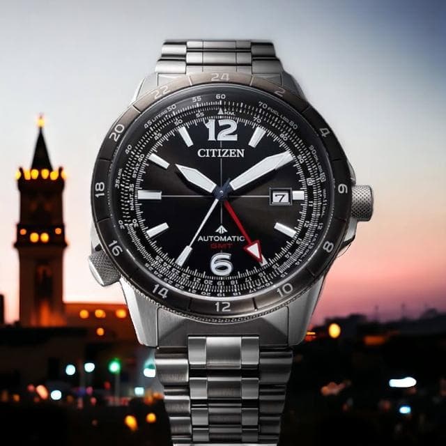 【CITIZEN 星辰】PROMASTER 限量 飛行錶 GMT 抗磁 機械錶 男錶 手錶 畢業 禮物 推薦(NB6046-59E)