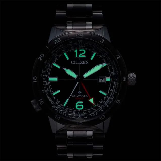 【CITIZEN 星辰】PROMASTER 限量 飛行錶 GMT 抗磁 機械錶 男錶 手錶 畢業 禮物 推薦(NB6046-59E)