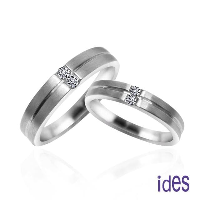 【ides 愛蒂思】情人禮物 鑽石戒指 時尚設計鑽石對戒求婚結婚戒情侶戒/堅持