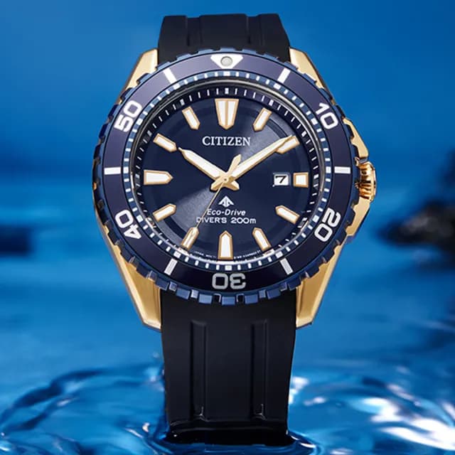 【CITIZEN 星辰】PROMASTER系列 200米潛水光動能腕錶 七夕 情人節 送禮 推薦(BN0196-01L)