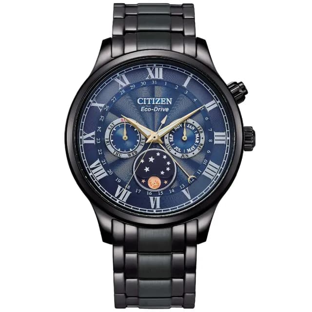 【CITIZEN 星辰】GENTS系列 亞洲限定款 月相光動能腕錶 父親節 禮物  送禮 推薦(AP1055-87L)