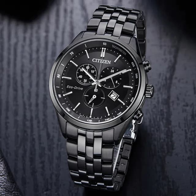 【CITIZEN 星辰】GENTS系列 三眼計時光動能腕錶 七夕 情人節 送禮 推薦(AT2145-86E)