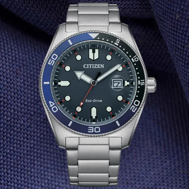 【CITIZEN 星辰】GENTS系列 潛水風格 光動能腕錶 七夕 情人節 送禮 推薦(AW1761-89L)