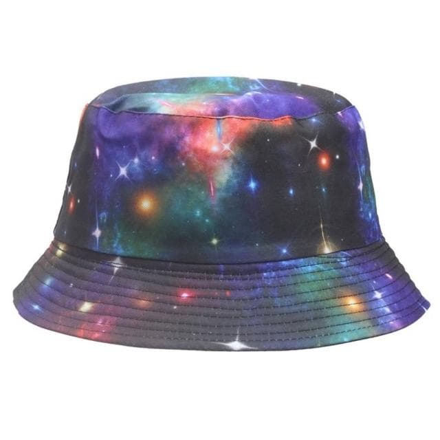 【米蘭精品】現貨+預購 漁夫帽遮陽帽(星空印花雙面棉質男女帽子情人節生日聖誕節交換禮物3色74cq22)