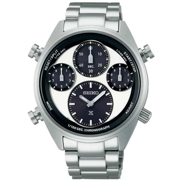 【SEIKO 精工】PROSPEX系列40周年紀念 大熊貓 貓熊 太陽能計時腕錶 618 年中慶 禮物(兩款可選)
