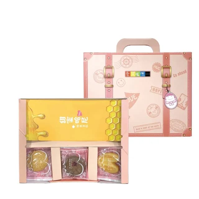 【愛不囉嗦】甜蜜馨意蜂蜜禮盒553g/盒X16盒成箱組(公益/餅乾/蛋糕/禮盒/送禮/愛心)