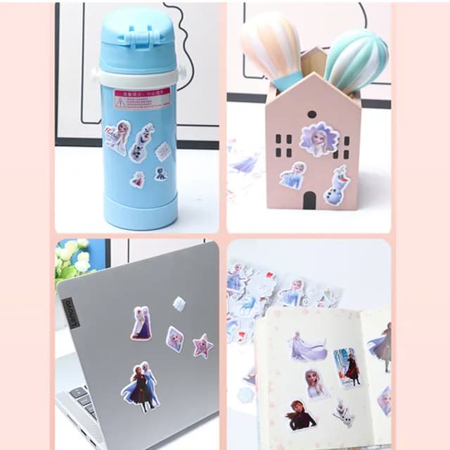 【TDL】艾莎冰雪奇緣立體泡泡貼紙立體貼紙兒童獎勵貼紙玩具12張組 132774(生日禮物 聖誕節 平輸品)