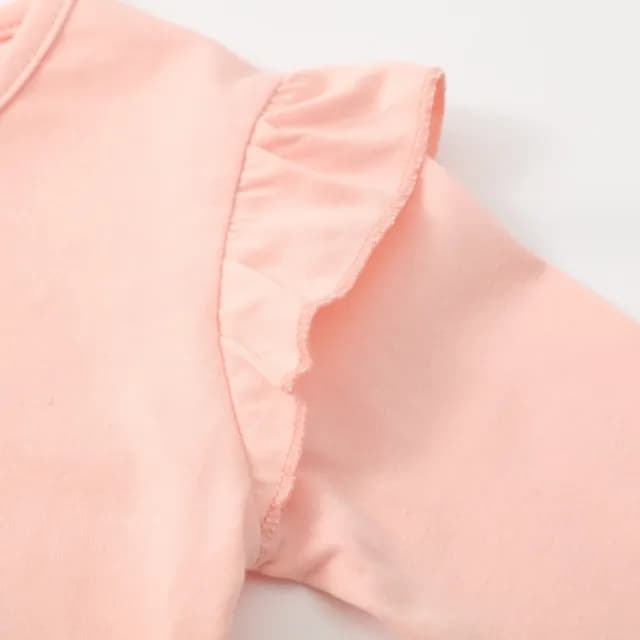 【橘魔法】花布兔子長袖上衣(薄長袖 女童 兒童 童裝)