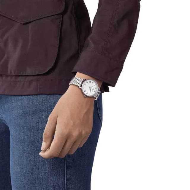 【TISSOT 天梭 官方授權】Everytime 羅馬經典女錶 手錶 送禮 推薦(T1432101103300)