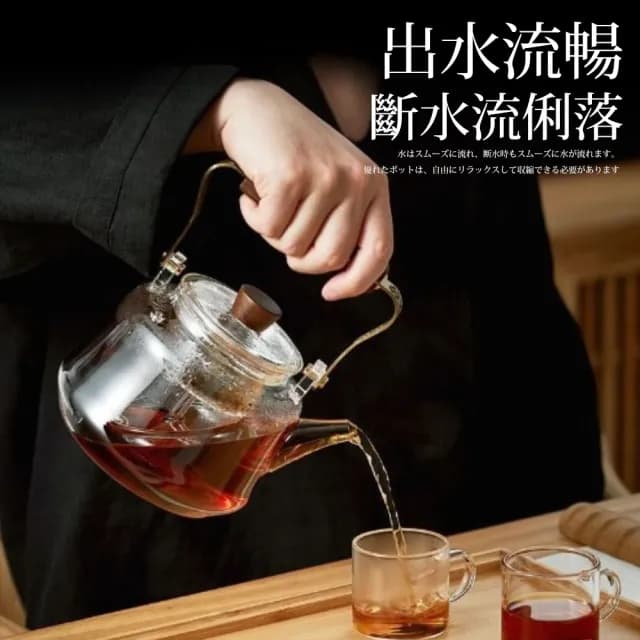 【TEA Dream】日式質感銅冶木把耐熱提樑茶壺(泡茶壺 燒水壺 父親節禮物)