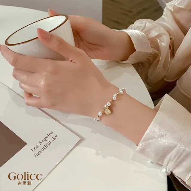 【Gulicc】手鍊 復古雙層纏繞 珍珠(雙11 聖誕節 生日 手環 手繩 首飾 飾品 禮物)