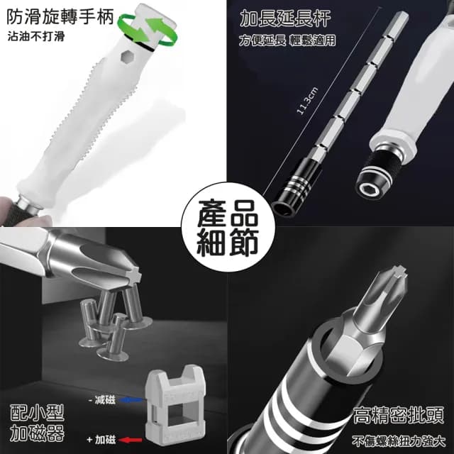 【居然好日子】工具箱  螺絲刀工具組 拆機工具盒(螺絲刀套裝 115合一 輕量化不到500g 五金工具)
