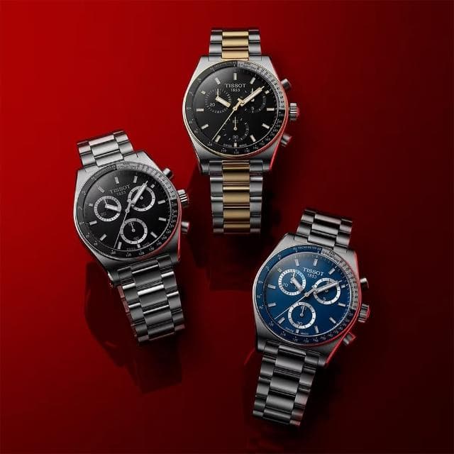 【TISSOT 天梭 官方授權】PR516系列 三眼計時手錶-40mm 情人節 禮物(T1494171104100)