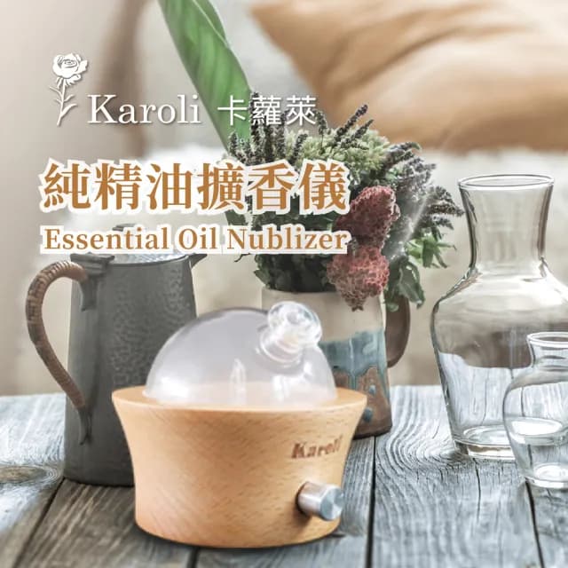 【Karoli 卡蘿萊】旭日東昇淨化療癒小擴香儀(精油擴香器/淨化空氣/居家淨化香氛/自我防護)