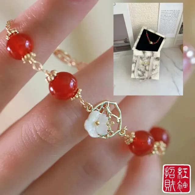 【DESIGN】紅袖招財串珠手鍊(招財魅力禮物)
