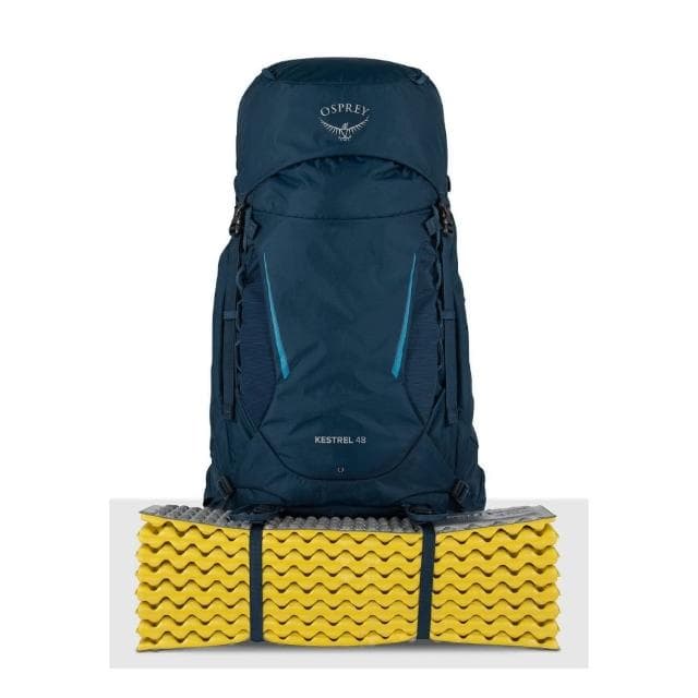 【Osprey】母親節禮物 KESTREL 48 男 登山背包 黑色(10004758)