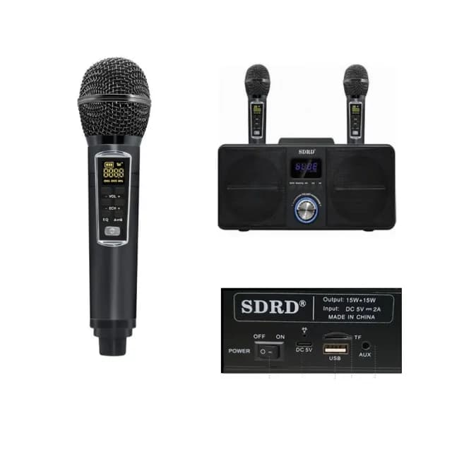 【SDRD】SD309雙人合唱 行動KTV 藍牙音響 可消音 無線麥克風 貓頭鷹(附防噴套)